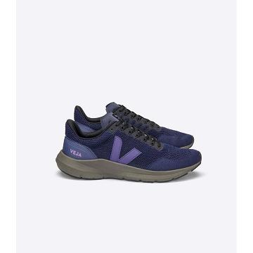 Purple Women's Veja MARLIN V-KNIT Shoes | AU 526UZG